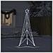 Albero di Natale a LED 363 LED Bianco Freddo 182 cm - Foto miniatura 3