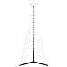 Albero di Natale a LED 363 LED Bianco Freddo 182 cm - Foto miniatura 4