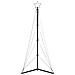 Albero di Natale a LED 363 LED Bianco Freddo 182 cm - Foto miniatura 5