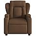 Poltrona Elettrica Reclinabile Marrone in Tessuto - Foto miniatura 8