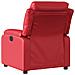 Poltrona Massaggio Elettrica Reclinabile Rosso Similpelle - Foto miniatura 4