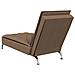 Chaise Longue Massaggi con Capezzale Marrone in Tessuto - Foto miniatura 6