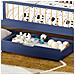Letto Blu Scuro Per Bambini 190x90cm Con Cassetti Adam - Foto miniatura 10