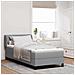 Letto box spring con materasso Grigio chiaro 100 x 200 cm - Foto miniatura 2