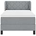 Letto box spring con materasso Grigio chiaro 100 x 200 cm - Foto miniatura 7