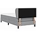 Letto box spring con materasso Grigio chiaro 100 x 200 cm - Foto miniatura 9