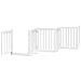 Cancello Cani Porta Pieghevole Bianco 12 Pannelli 600 cm Pioppo - Foto miniatura 4