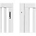 Cancello Cani Porta Pieghevole Bianco 12 Pannelli 600 cm Pioppo - Foto miniatura 9