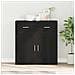 Credenza Rovere nero 79 x 38 x 80 cm Legno multistrato - Foto miniatura 2