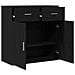 Credenza Rovere nero 79 x 38 x 80 cm Legno multistrato - Foto miniatura 5