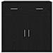 Credenza Rovere nero 79 x 38 x 80 cm Legno multistrato - Foto miniatura 6
