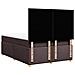 Giroletto a Molle con Materasso Marrone Scuro 140x200cm Tessuto - Foto miniatura 6