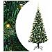 Albero di Natale artificiale con luci integrate Verde 120 cm - Foto miniatura 1
