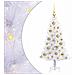 Albero di Natale artificiale Bianco 120 cm PVC e Acciaio - Foto miniatura 1