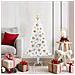 Albero di Natale artificiale Bianco 120 cm PVC e Acciaio - Foto miniatura 2