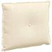 Cuscino per Schiena Crema 60 x 50 cm Tessuto in Cords - Foto miniatura 1