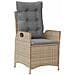 Set da Pranzo per Giardino 9 pcs Beige polyrattan - Foto miniatura 6