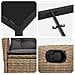 Set da Pranzo per Giardino 9 pcs Beige polyrattan - Foto miniatura 9