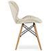 Sedie WAKO in velluto beige con gambe in legno di faggio x2 - Foto miniatura 6