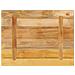 Piano per Tavolo 80x50x2,5cm Rettangolare Legno di Mango Grezzo - Foto miniatura 5