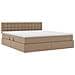 Letto con contenitore e materasso Cappuccino 160 x 200 cm - Foto miniatura 5