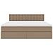 Letto con contenitore e materasso Cappuccino 160 x 200 cm - Foto miniatura 7