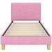 Struttura letto bambini con testata Rosa 90 x 200 cm Tessuto - Foto miniatura 5