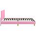 Struttura letto bambini con testata Rosa 90 x 200 cm Tessuto - Foto miniatura 6