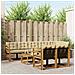 Set di divani da esterno con cuscino 9 pcs Naturale e Beige - Foto miniatura 2