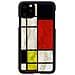Custodia Per Iphone 11 Pro Max, Nera ""mondrian"" - Foto miniatura 1