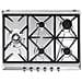 Piano Cottura SRV575GH5 a Gas 5 Fuochi Gas Colore Inox - Foto miniatura 2