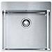 Lavello da Incasso Rettangolare 1 Vascha Dimensioni 50 x 51 cm Colore Inox Serie Box  - Foto miniatura 1