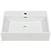 Lavandino Con Foro Rubinetto Ceramica Bianca 60,5x42,5x14,5 Cm - Foto miniatura 3