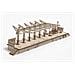 Puzzle in Legno 3D - Piattaforma Ferroviaria- 196 Pezzi - Foto miniatura 1