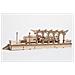 Puzzle in Legno 3D - Piattaforma Ferroviaria- 196 Pezzi - Foto miniatura 3