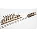 Puzzle in Legno 3D - Piattaforma Ferroviaria- 196 Pezzi - Foto miniatura 7