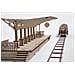 Puzzle in Legno 3D - Piattaforma Ferroviaria- 196 Pezzi - Foto miniatura 8