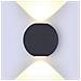 V-tac Vt-836 Lampada Led Cob 6w Da Parete Alluminio Nero Wall Light Bianco Caldo 3000k Ip65 - Sku 8303 - Foto miniatura 1