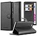 Custodia Compatibile Con Apple Iphone 6 / Iphone 6s In Nero Carbone - Coperchio Protettiva Con Chiusura Magnetica, Funzione Stand E Tasca Per Le Carte - Foto miniatura 1