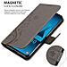 Custodia Compatibile Con Samsung Galaxy A40 / A40s In Grigio Fiore - Coperchio Protettivo In Design Floreale Con Chiusura Magnetica, Funzione Stand E Slot Per Carte - Foto miniatura 7