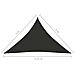 Parasole a Vela Tessuto Oxford Triangolare 3x3x4,24m Antracite - Foto miniatura 6