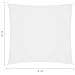 Parasole a Vela in Tela Oxford Quadrata 6x6 m Bianco - Foto miniatura 6