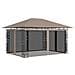Gazebo con Zanzariera 4x3x2,73 m Talpa 180 g / m² - Foto miniatura 1