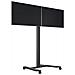 M 180 HD Dual 55" Portable flat panel floor stand Nero - Foto miniatura 8