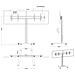 M 180 HD Dual 55" Portable flat panel floor stand Nero - Foto miniatura 13