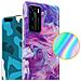 Custodia Compatibile Con Huawei P40 In Marmo Rosa Viola No. 19 - Coperchio Protettivo In Silicone Tpu Con Motivo A Mosaico - Foto miniatura 3