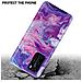 Custodia Compatibile Con Huawei P40 In Marmo Rosa Viola No. 19 - Coperchio Protettivo In Silicone Tpu Con Motivo A Mosaico - Foto miniatura 4