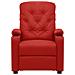 Poltrona Reclinabile Rosso Vino In Similpelle - Foto miniatura 3