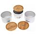 Kb-7507 Set Di Contenitori Da Cucina Ermetici Con Coperchi In Bambù - Foto miniatura 5