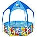 Piscina Per Bambini Fuori Terra Pro Anti Uv Acciaio 183x51cm - Foto miniatura 1